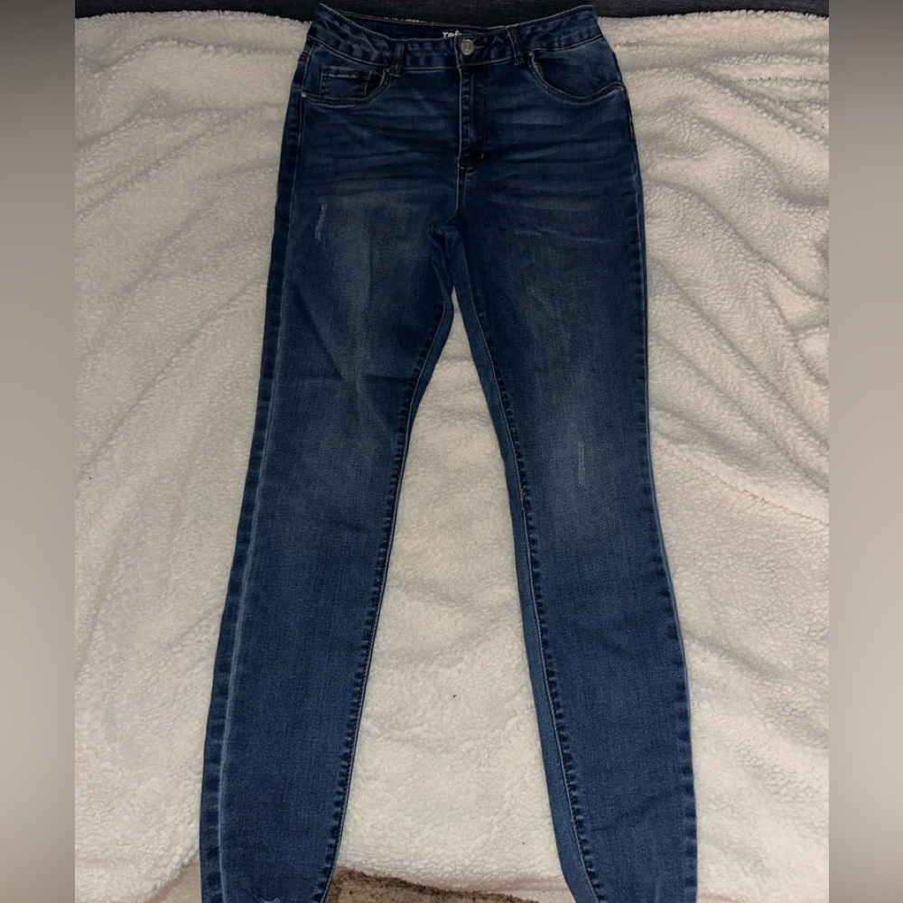 Women's High Rise Super Skinny Blue Jeans